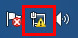 На робочому столі в правому нижньому кутку екрану клацніть лівою кнопкою мишки по значку керування мережевими підключеннями